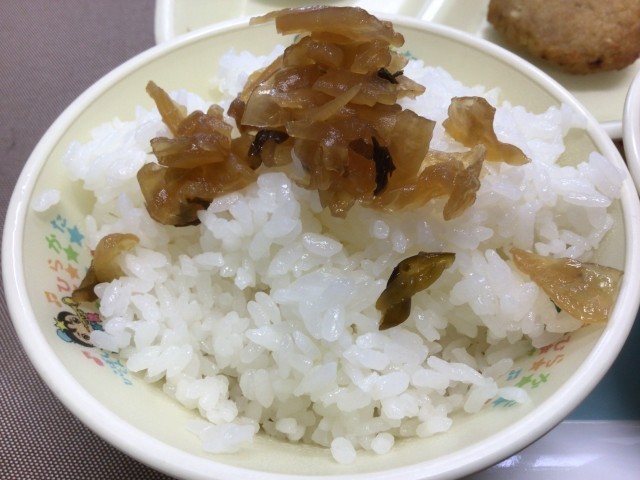 福神漬け、のっけてみました〜。