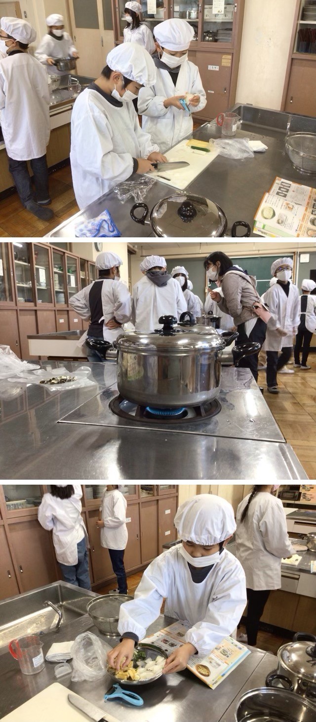 枚方市立西牧野小学校 | 学校日記 | 家庭科で調理実習!ご飯と 枚方市立西牧野小学校 | 学校日記 | 家庭科で調理実習!ご飯と