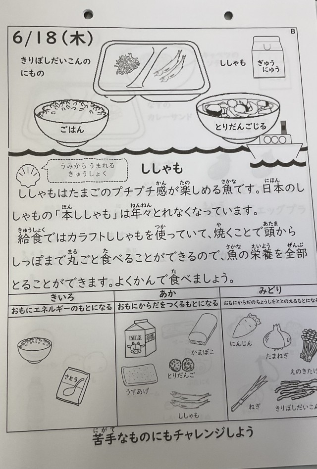 明日の献立