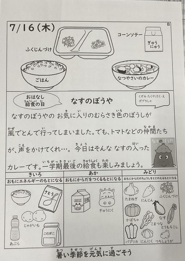 明日の献立