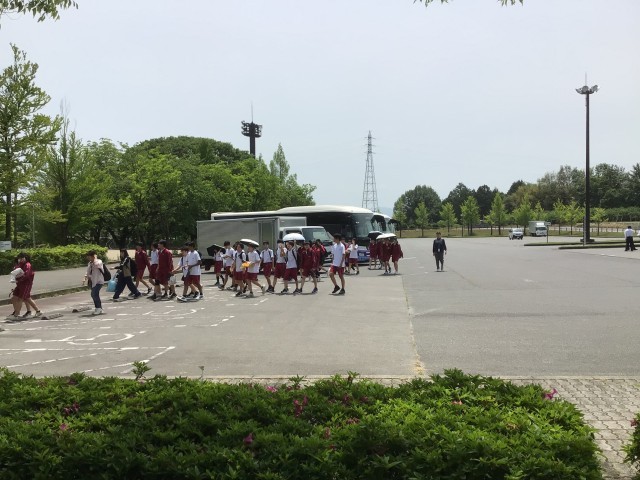 飯田総合運動公園に到着