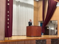 校長が出張のため教頭がお話ししました。